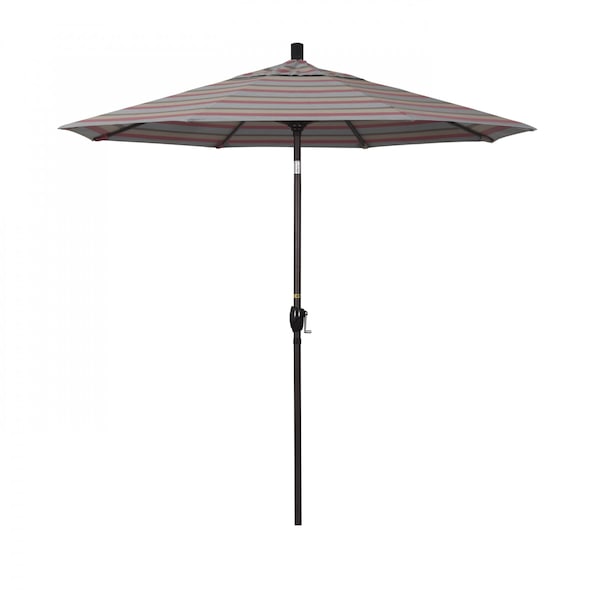 California Umbrella 7.5' Bronze Aluminum Market Patio Umbrella, Sunbrella Gateway Blush 194061338162 - main